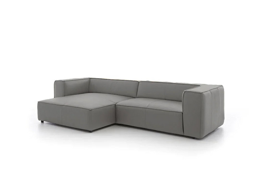 W.SCHILLIG Longchair around-the-block 18050 Leder Z66/22 elephant