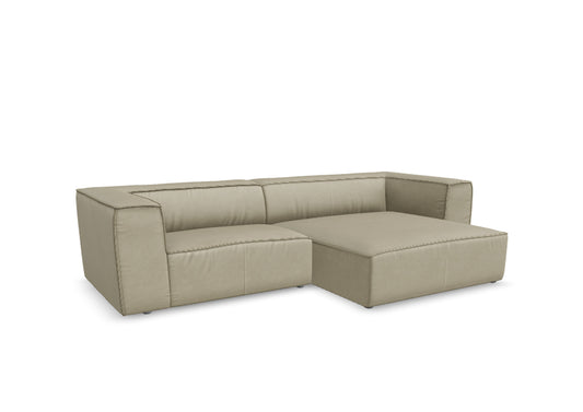 W.SCHILLIG Longchair around-the-block 18050 (B=280 cm) Leder Z73/21 stone