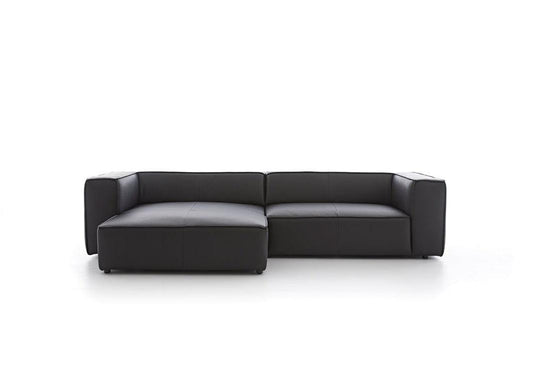 W.SCHILLIG Longchair around-the-block 18050 Leder Z59/99 schwarz - Komfortmöbel24