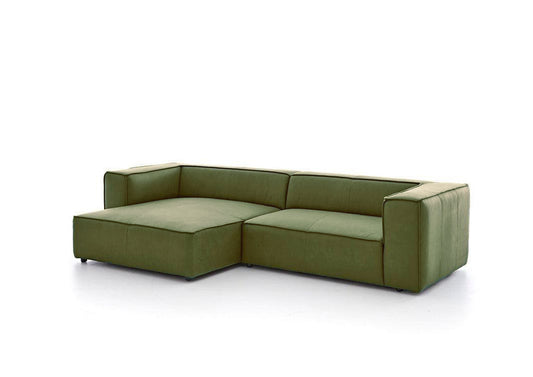 W.SCHILLIG Longchair around-the-block 18050 Leder Z69/21 fango