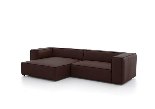 W.SCHILLIG Longchair around-the-block 18050 Leder Z69/54 mocca - Komfortmöbel24