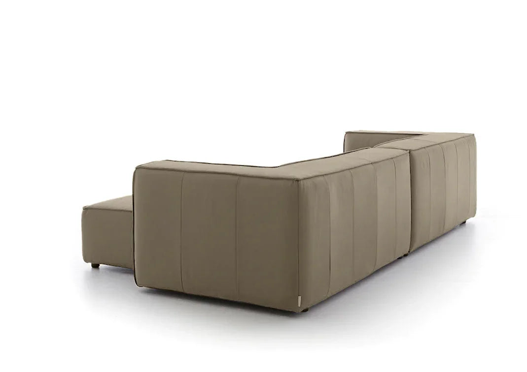 W.SCHILLIG Longchair around-the-block 18050 (B=300 cm) Leder Z59/21 stone
