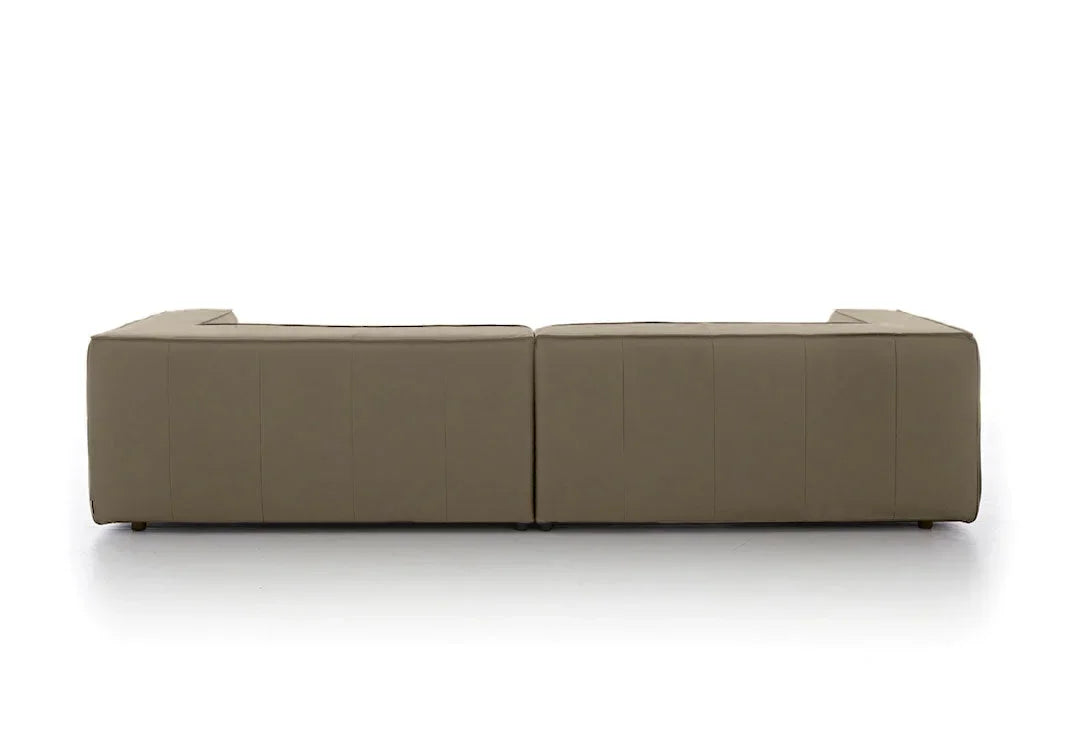 W.SCHILLIG Longchair around-the-block 18050 (B=300 cm) Leder Z59/21 stone