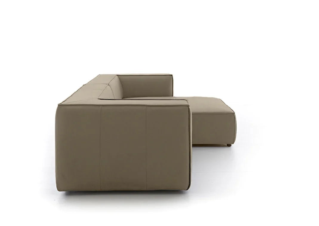 W.SCHILLIG Longchair around-the-block 18050 (B=300 cm) Leder Z59/21 stone