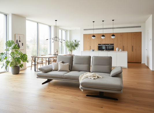 W.SCHILLIG Bundle Longchair broadway 16777 (B 271 cm) Stoff S37/21 grey