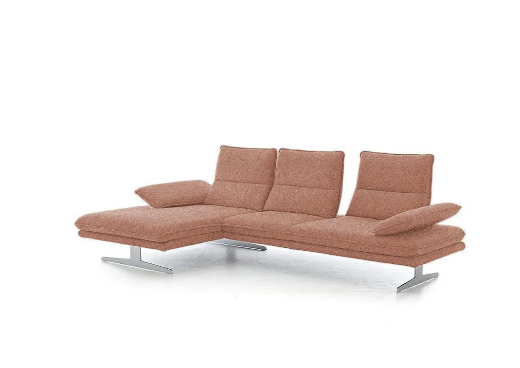 W.SCHILLIG Longchair broadway (B 271 cm) 16777 Stoff V88/15 blush - Komfortmöbel24