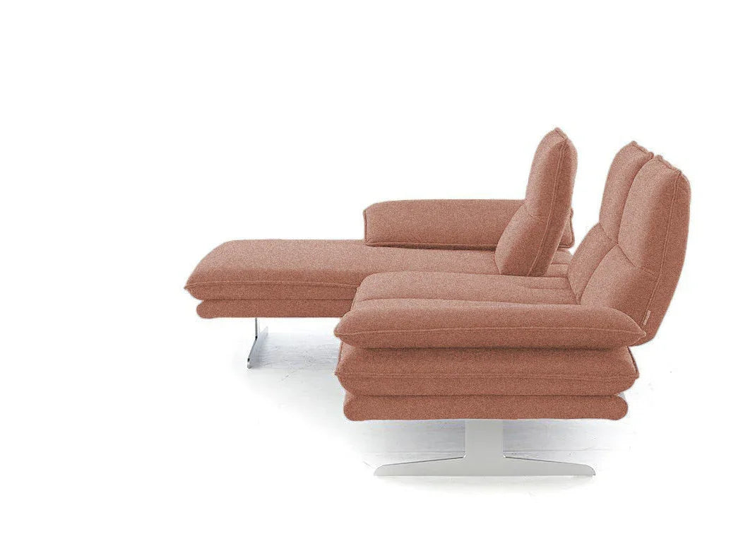 W.SCHILLIG Longchair broadway (B 271 cm) 16777 Stoff V88/15 blush - Komfortmöbel24