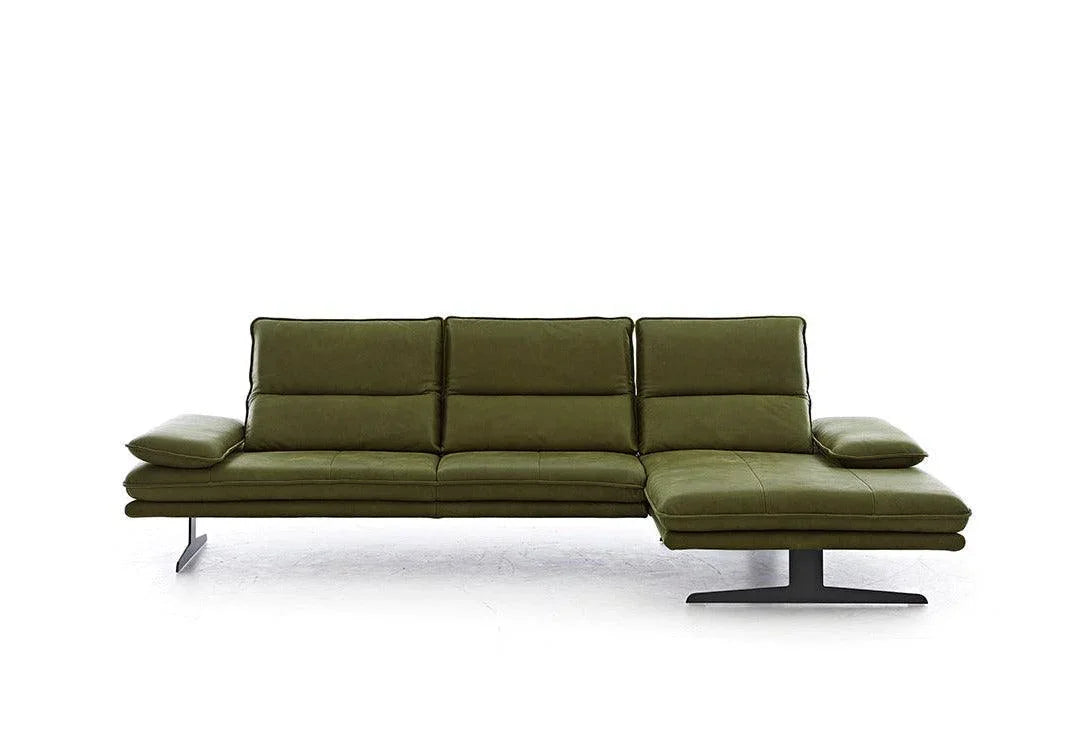 W.SCHILLIG Longchair broadway 16777 (B 311 cm) Leder Z77/35 olive - Komfortmöbel24