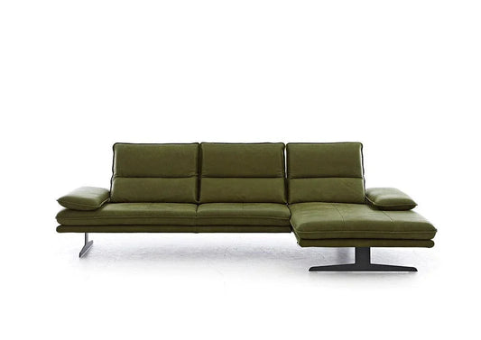 W.SCHILLIG Longchair broadway 16777 (B 311 cm) Leder Z77/35 olive - Komfortmöbel24