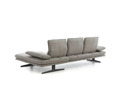W.SCHILLIG Bundle Longchair broadway 16777 (B=271 cm) Stoff S37/21 grey inkl. Hocker und Kissen