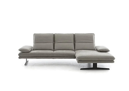 W.SCHILLIG Bundle Longchair broadway 16777 (B=271 cm) Stoff S37/21 grey inkl. Hocker und Kissen