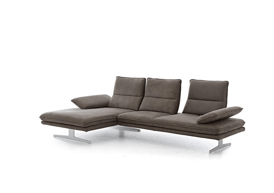 W.SCHILLIG Longchair broadway 16777 (B 291 cm) Stoff S37/56 mocca - Komfortmöbel24