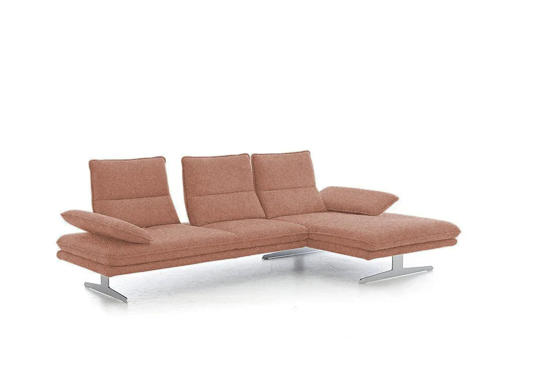 W.SCHILLIG Longchair broadway (B 271 cm) 16777 Stoff V88/15 blush - Komfortmöbel24