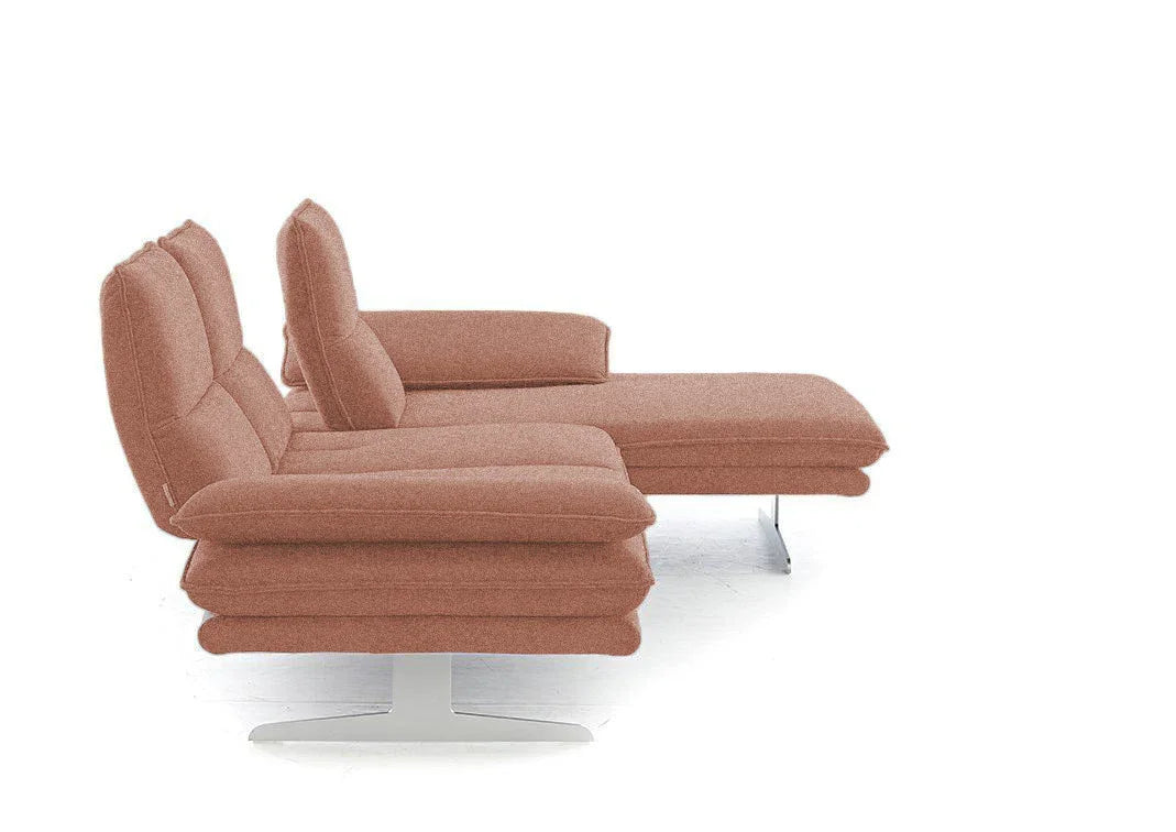 W.SCHILLIG Longchair broadway (B 271 cm) 16777 Stoff V88/15 blush - Komfortmöbel24