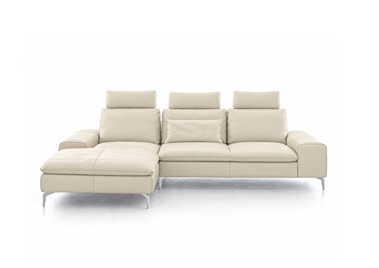 W.SCHILLIG Longchair valentinoo 16540 (B=319 cm) Leder Z73/44 elfenbein
