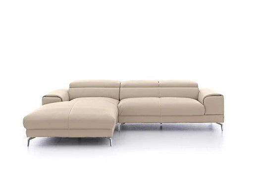 W.SCHILLIG Longchair piedroo plus 21156 (B=303 cm) Leder Z59/20 eisgrau NEU! - Komfortmöbel24