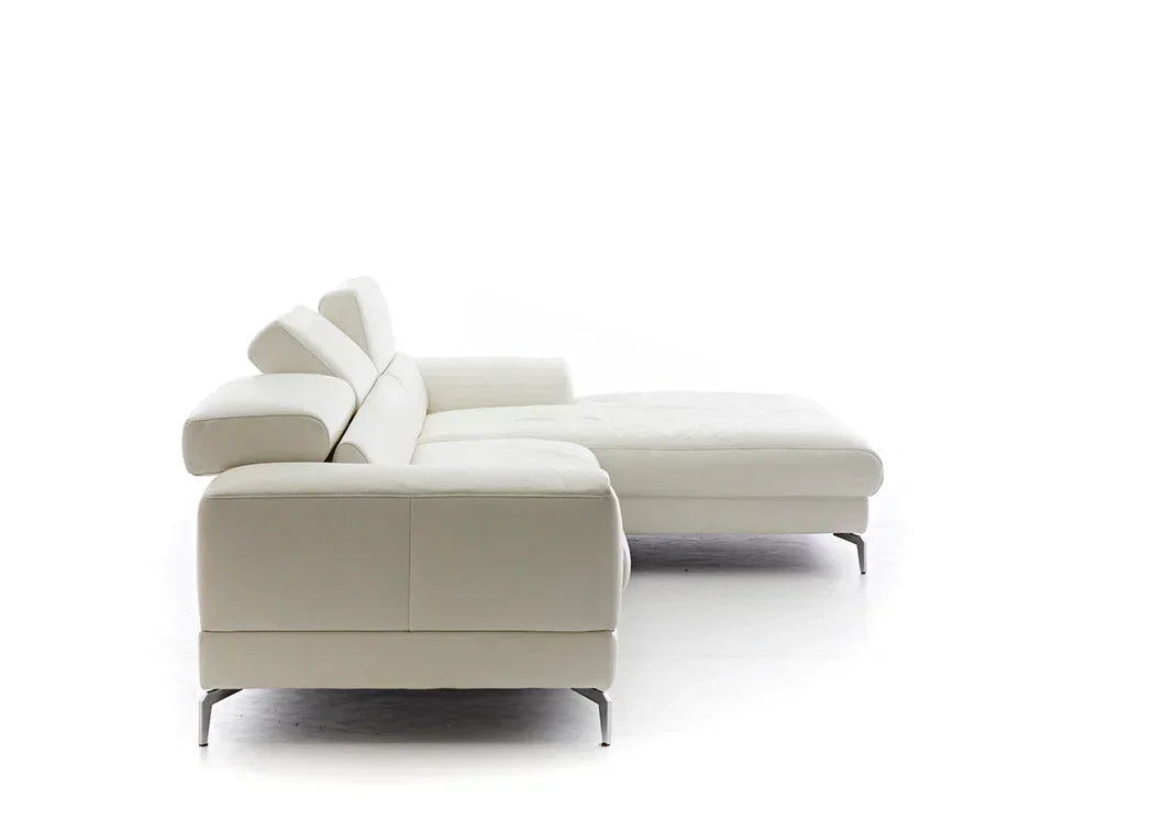 W.SCHILLIG Longchair piedroo plus 21156 (B=303 cm) Leder Z73/42 white Neu! - Komfortmöbel24