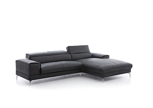 W.SCHILLIG Longchair piedroo 21106 Leder Z73/99 nachtschwarz - Komfortmöbel24