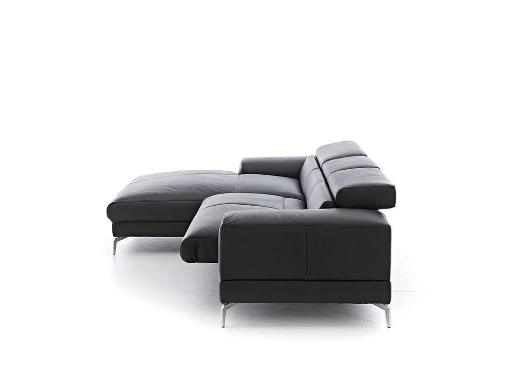 W.SCHILLIG Longchair piedroo plus 21156 Leder Z59/99 schwarz