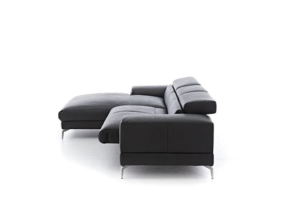 W.SCHILLIG Longchair piedroo plus 21156 Leder Z59/99 schwarz