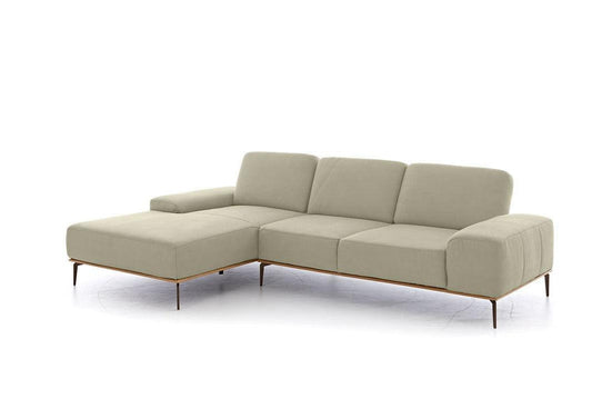 W.SCHILLIG Longchair run 16555 Stoff S37/43 sahara - Komfortmöbel24