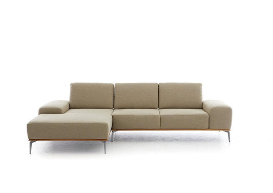 W.SCHILLIG Longchair run 16555 Stoff W82/45 ecru - Komfortmöbel24