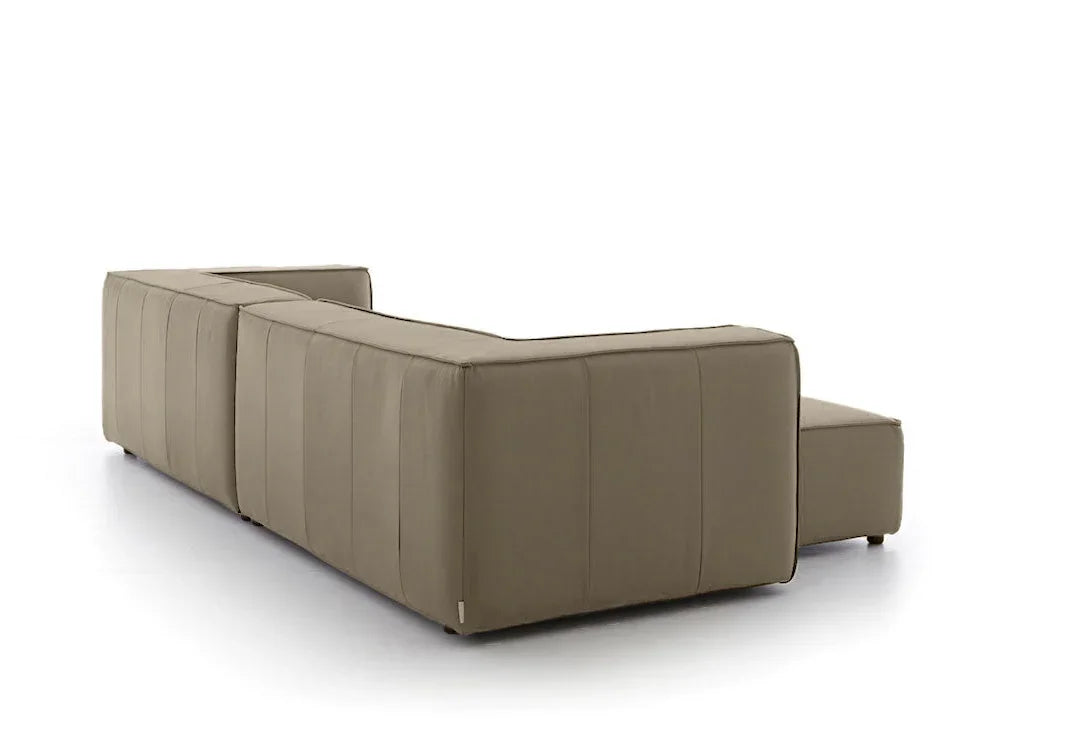 W.SCHILLIG Longchair around-the-block 18050 (B=300 cm) Leder Z59/21 stone