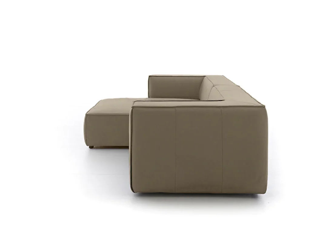 W.SCHILLIG Longchair around-the-block 18050 (B=300 cm) Leder Z59/21 stone