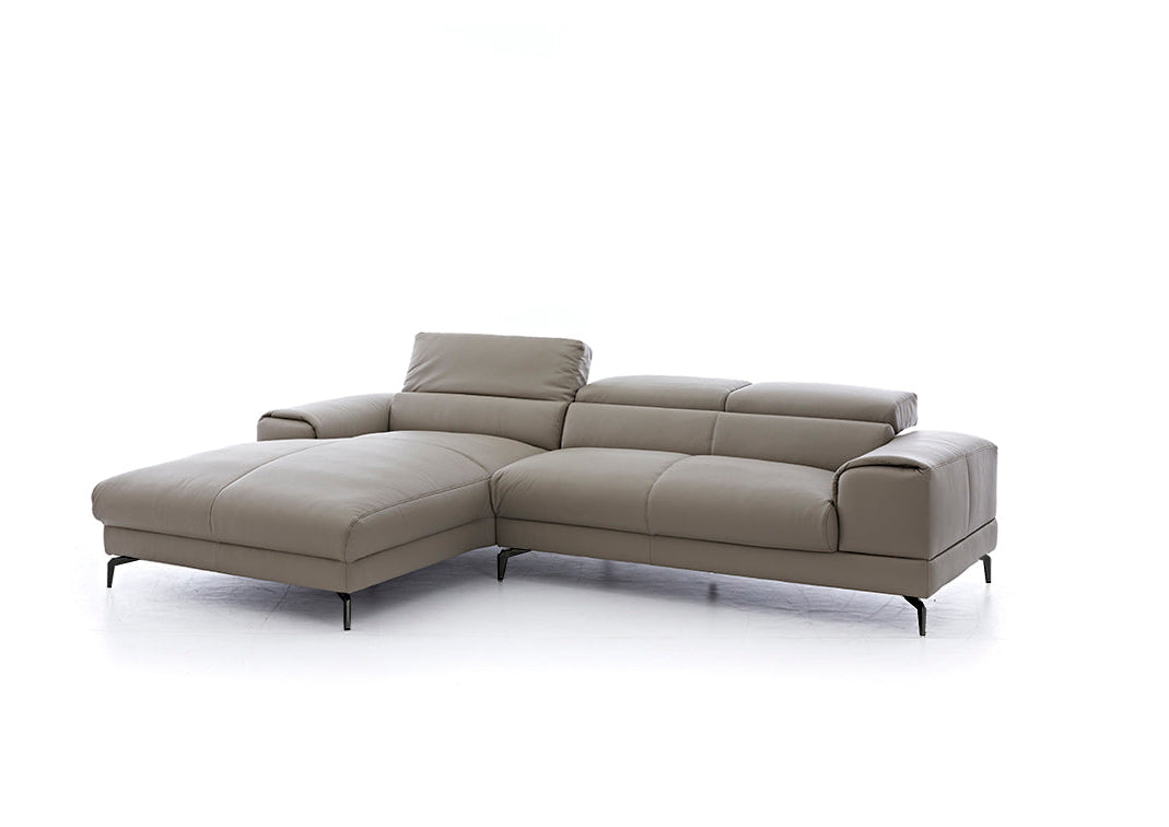 W.SCHILLIG Longchair piedroo plus 21156 (B=303 cm) Leder Z59/21 stone