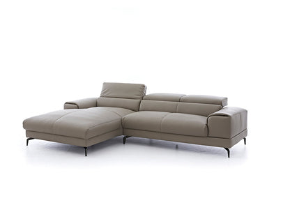 W.SCHILLIG Longchair piedroo plus 21156 (B=303 cm) Leder Z59/21 stone