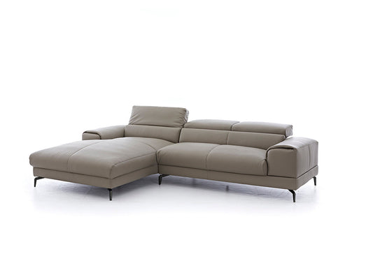 W.SCHILLIG Longchair piedroo plus 21156 (B=303 cm) Leder Z59/21 stone