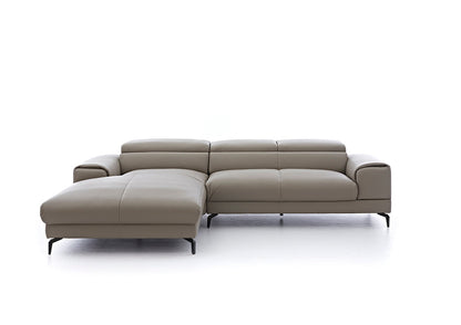 W.SCHILLIG Longchair piedroo plus 21156 (B=303 cm) Leder Z59/21 stone