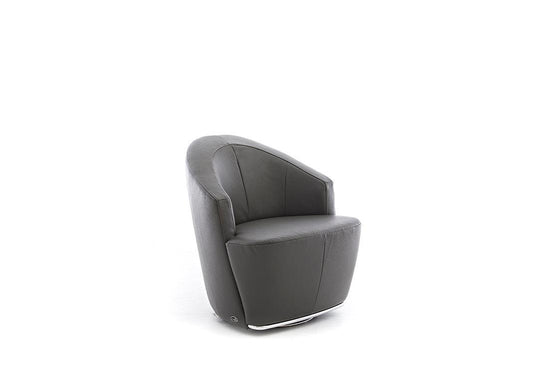 W.SCHILLIG Sessel giuudita 14820 MD Leder Z77/95 graphite - Komfortmöbel24