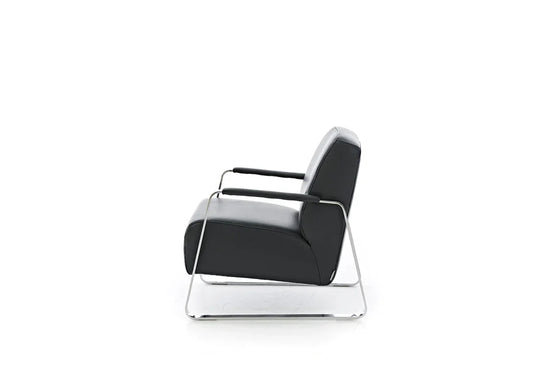 W.SCHILLIG Sessel quadroo 17350 ME Leder Z59/99 schwarz