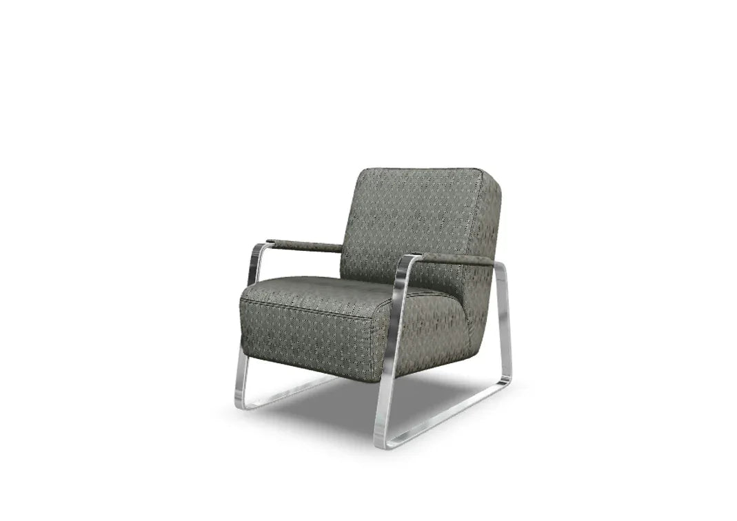 W.SCHILLIG Sessel quadroo 17350 Stoff W71/42 black and white