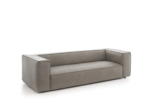 W.SCHILLIG Sofa around-the-block 18050 N100 Leder Z69/22 light grey - Komfortmöbel24
