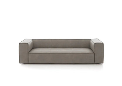W.SCHILLIG Sofa around-the-block 18050 N100 Leder Z69/22 light grey - Komfortmöbel24
