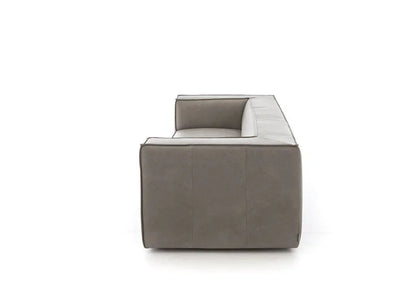 W.SCHILLIG Sofa around-the-block 18050 N100 Leder Z69/22 light grey - Komfortmöbel24