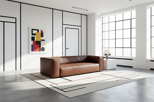 W.SCHILLIG Sofa around-the-block 18050 N100 Leder Z83/54 chocolate