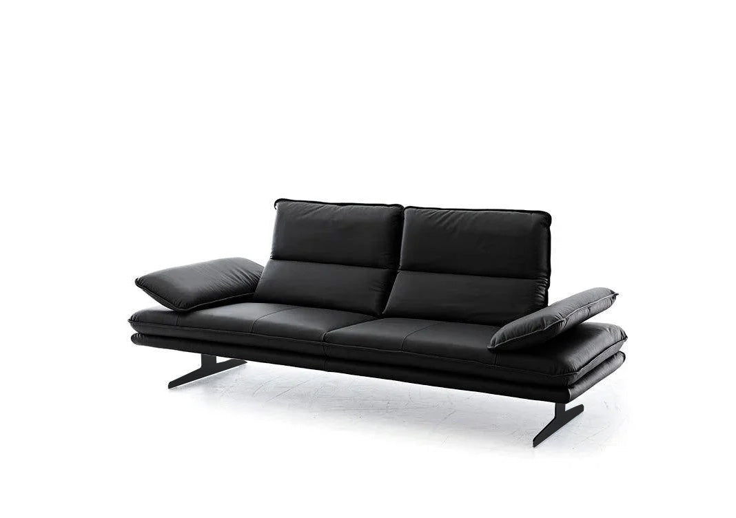 W.SCHILLIG Sofa broadway 16777 NL70 Leder Z73/99 nachtschwarz