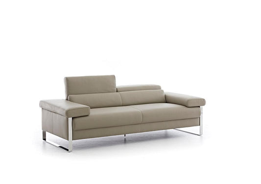 W.SCHILLIG Sofa finn 20974 N70 Leder Z59/21 stone - Komfortmöbel24