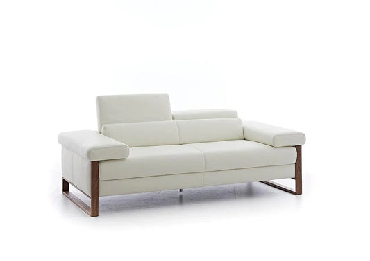 W.SCHILLIG Sofa finn 20974 N70 Leder Z59/42 weiss - Komfortmöbel24