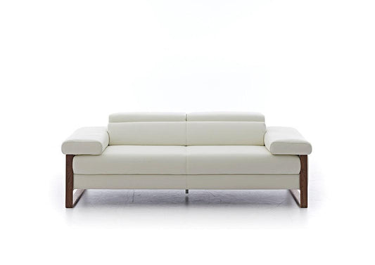 W.SCHILLIG Sofa finn 20974 N80 Leder Z59/42 weiss - Komfortmöbel24