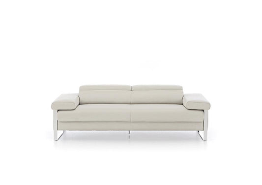 W.SCHILLIG Sofa finn 20974 N80 Leder Z59/42 weiss - Komfortmöbel24