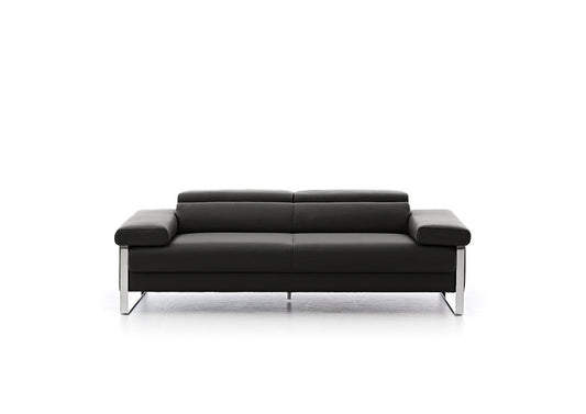 W.SCHILLIG Sofa finn 20974 N80 Leder Z59/99 schwarz - Komfortmöbel24