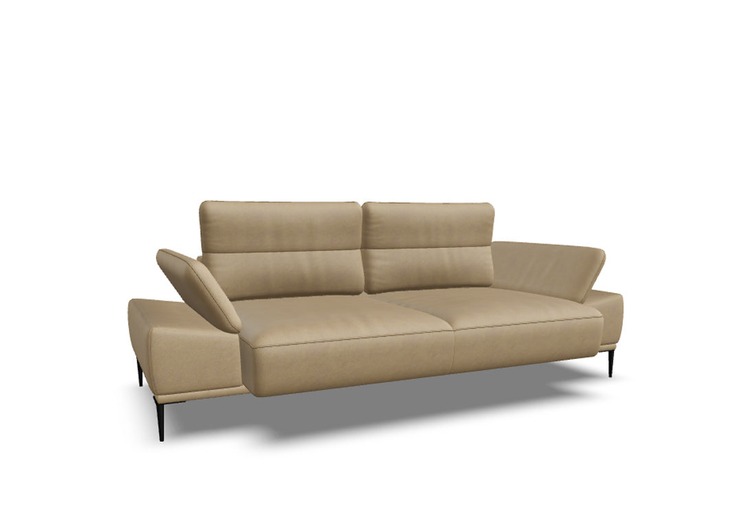 W.SCHILLIG Sofa tavaroo 24470 (B=235 cm) Leder Z75/49 sand