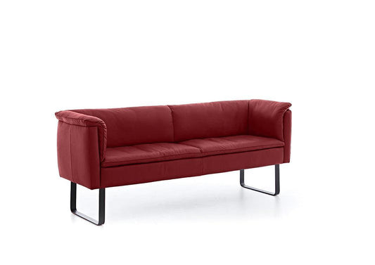 W.SCHILLIG seat&eat lounge 11752 B190 Leder Z77/11 rosso - Komfortmöbel24