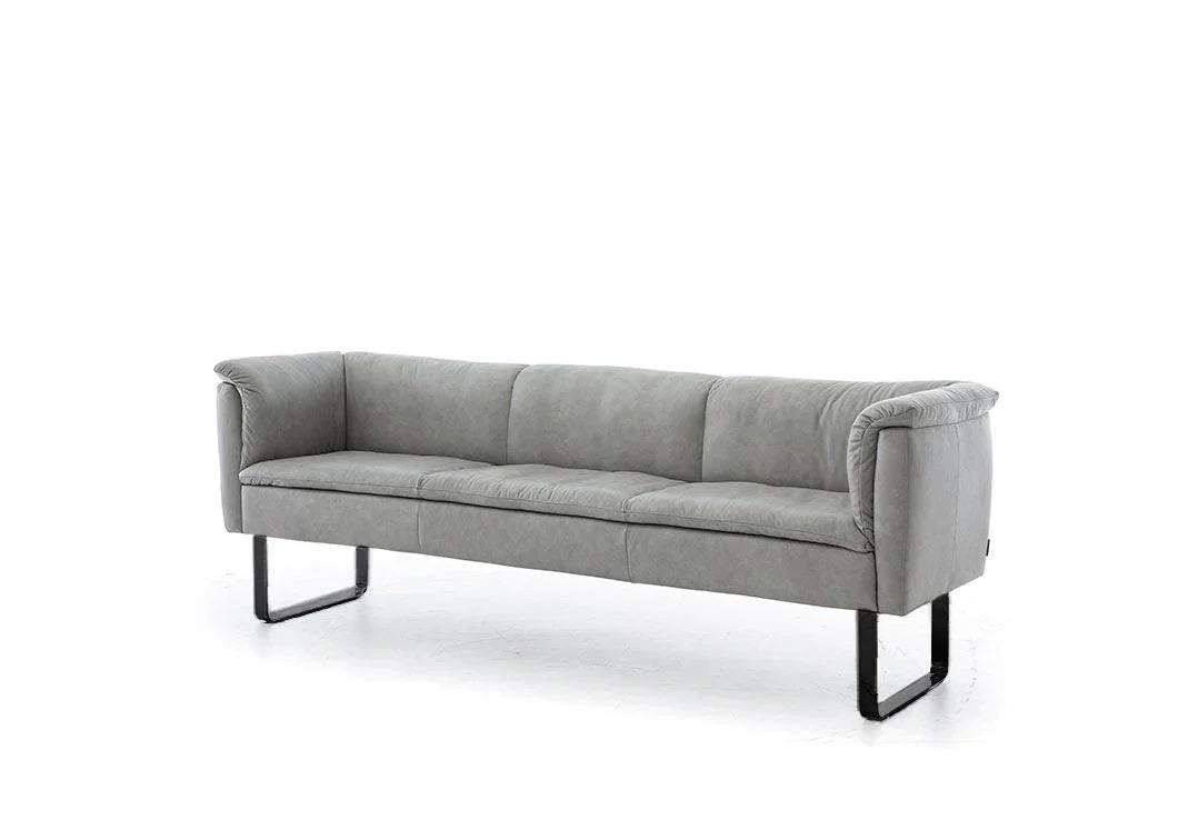 W.SCHILLIG seat&eat lounge 11752 B220 Leder Z77/25 elephant grey - Komfortmöbel24