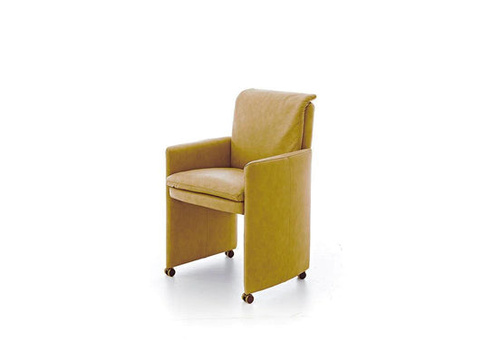 W.SCHILLIG seat&eat lounge 11752 M Leder Z69/52 kurkuma - Komfortmöbel24