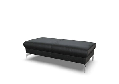 W.SCHILLIG Bundle Longchair piedroo plus 21156 (B=323 cm) Leder Z77/55 zartbitter inkl. Hocker G140